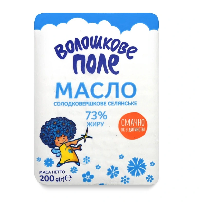 Масло сливочное 73% Селянское Волошкове Поле, 200 г