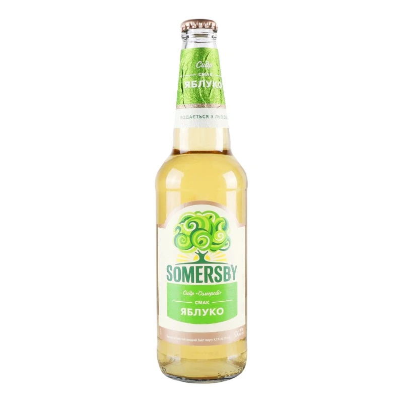 Cидр сладкий Яблоко Somersby, 0.5 л