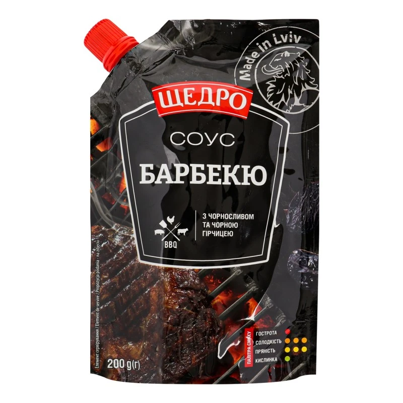 Соус томатный барбекю Щедро, 200 г