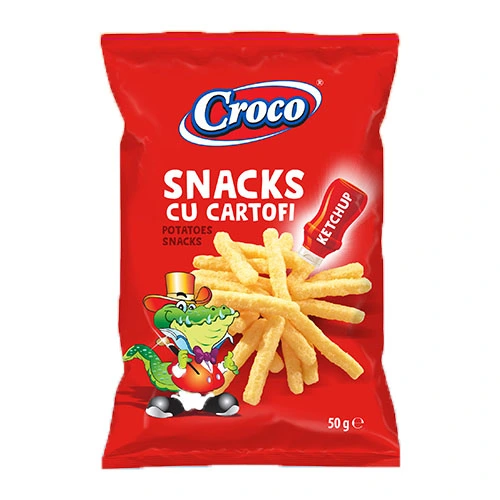 Закуска со вкусом картошки с кетчупом Croco, 50 г