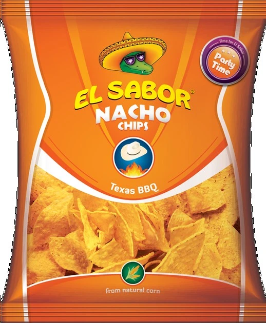 Чипсы со вкусом барбекю El Sabor Nacho, 180 г