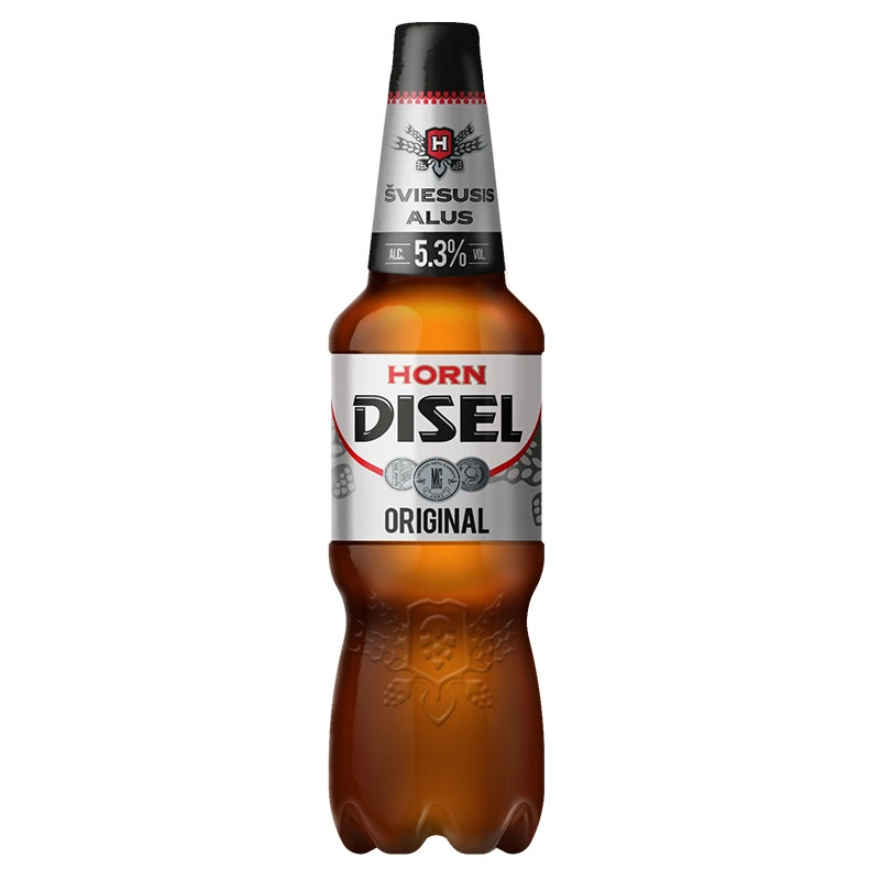 Пиво светлое Original Horn Disel, 1 л