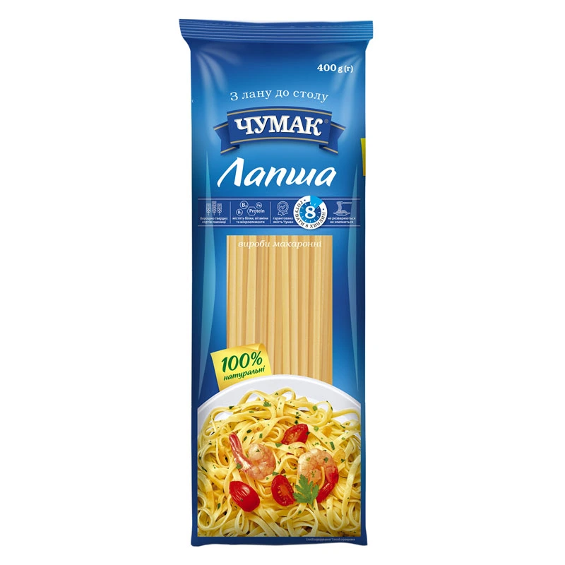 Макаронные изделия Лапша Чумак, 400 г