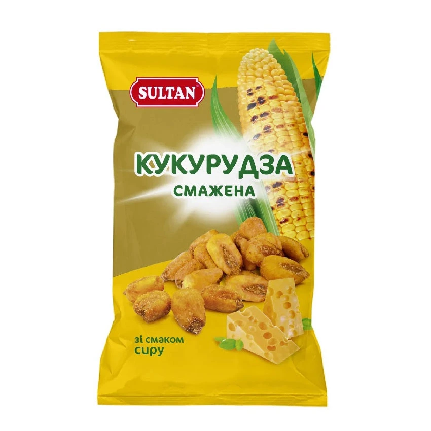 Кукуруза жареная со вкусом сыра Султан, 500 г