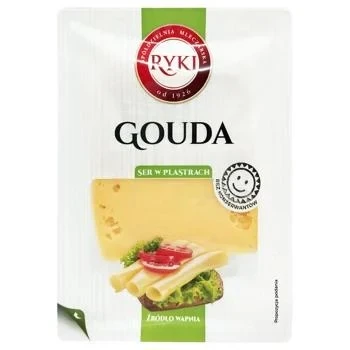 Сыр твердый 45% Гауда порционний Ryki, 135 г
