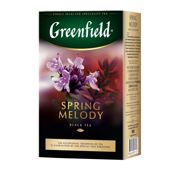 Чай листовой черный Spring Melody Greenfield, 100 г