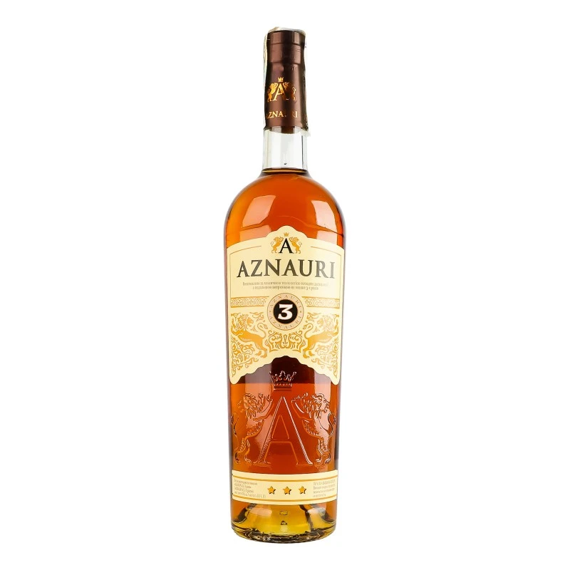 Бренди V.S. 3 года выдержки Aznauri, 0.7 л