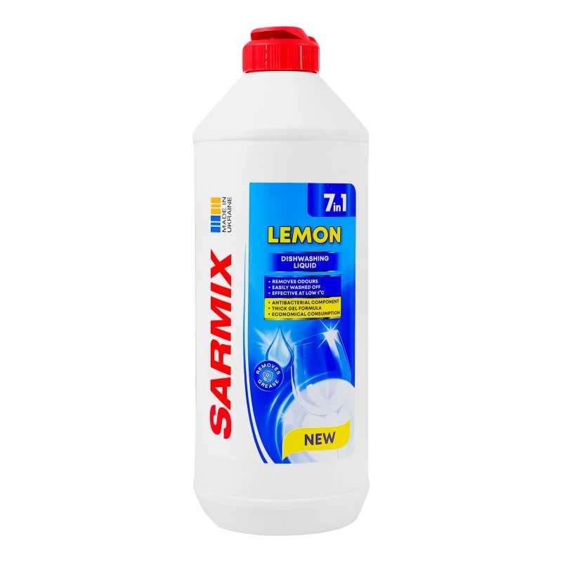 Гель для мытья посуды лимон Sarmix, 500 мл