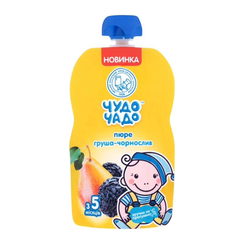 Пюре Груша-Чернослив Чудо Чадо, 90 г