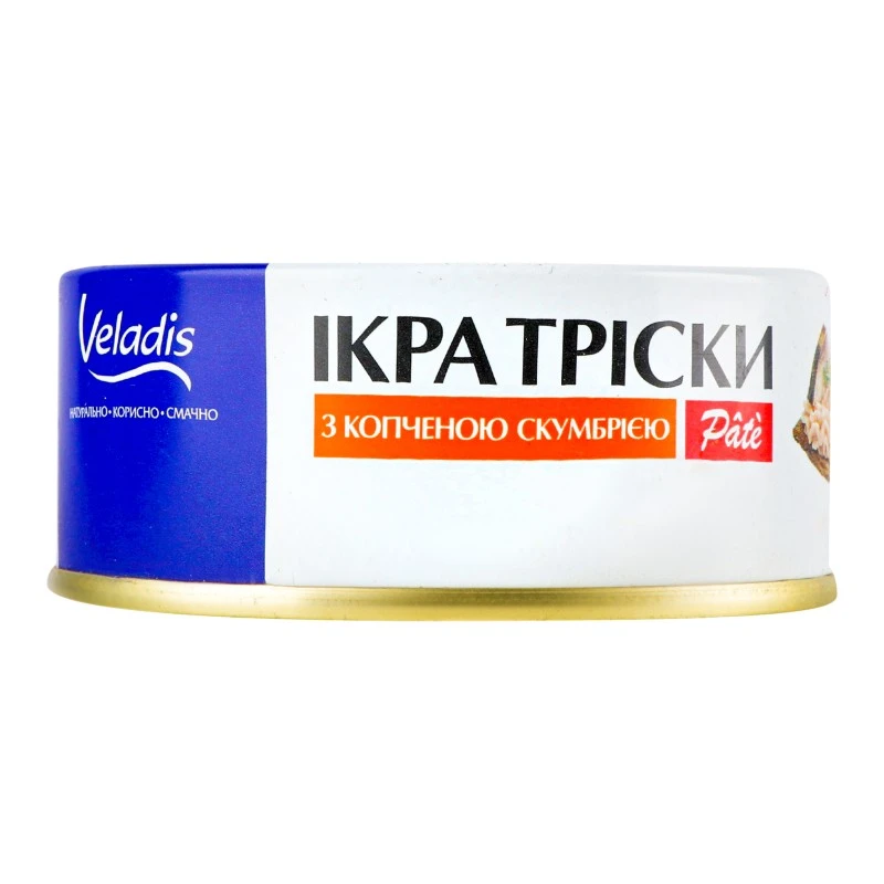 Икра трески с копченой скумбрией Pate Veladis, 100 г