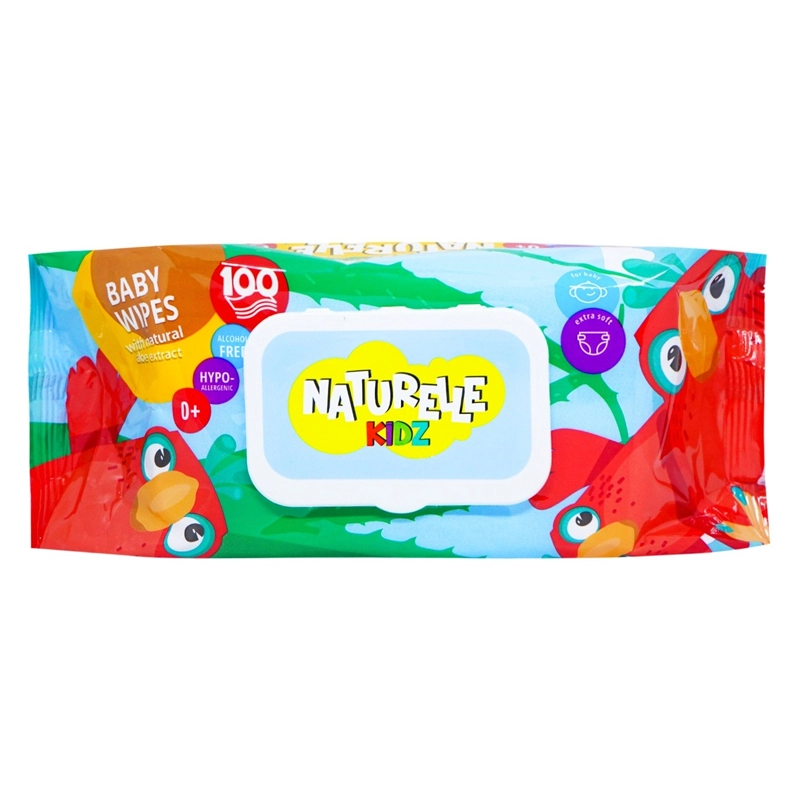 Влажные салфетки Алоэ Naturelle Kidz, 100 шт/уп.