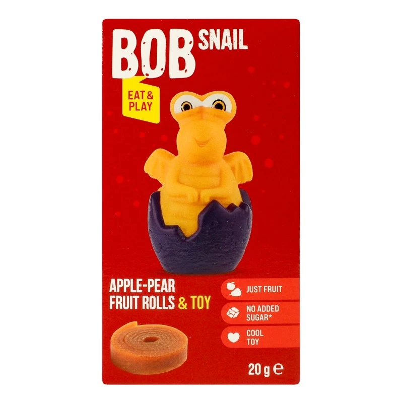 Набор конфета фруктовая страйпсы манго+игрушка Bob Snail, 20 г