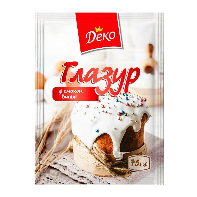 Глазурь пасхальная ванильная Деко, 75 г