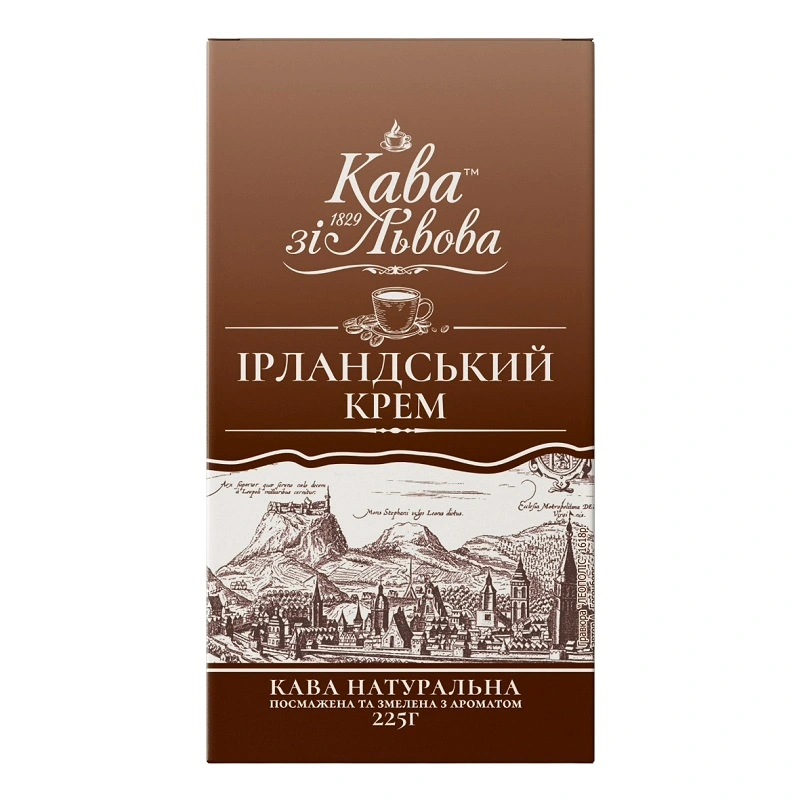 Кофе молотый Ирландский крем Кава зі Львова, 225 г