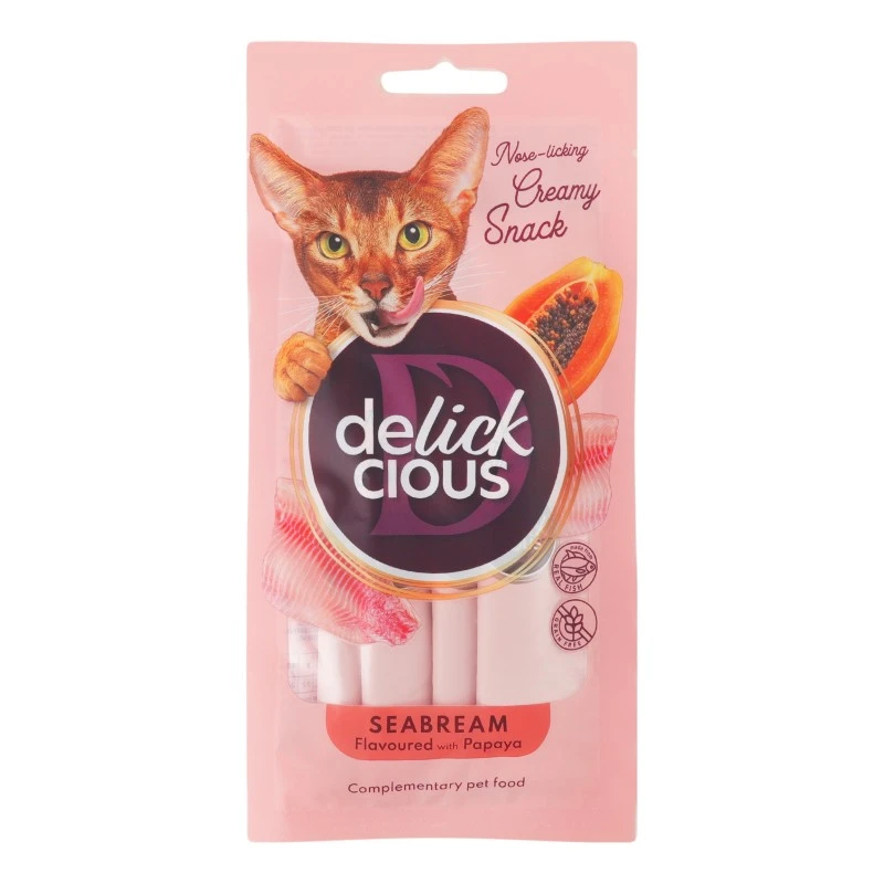 Лакомство кремовое дорада и папая Delickcious, 60 г