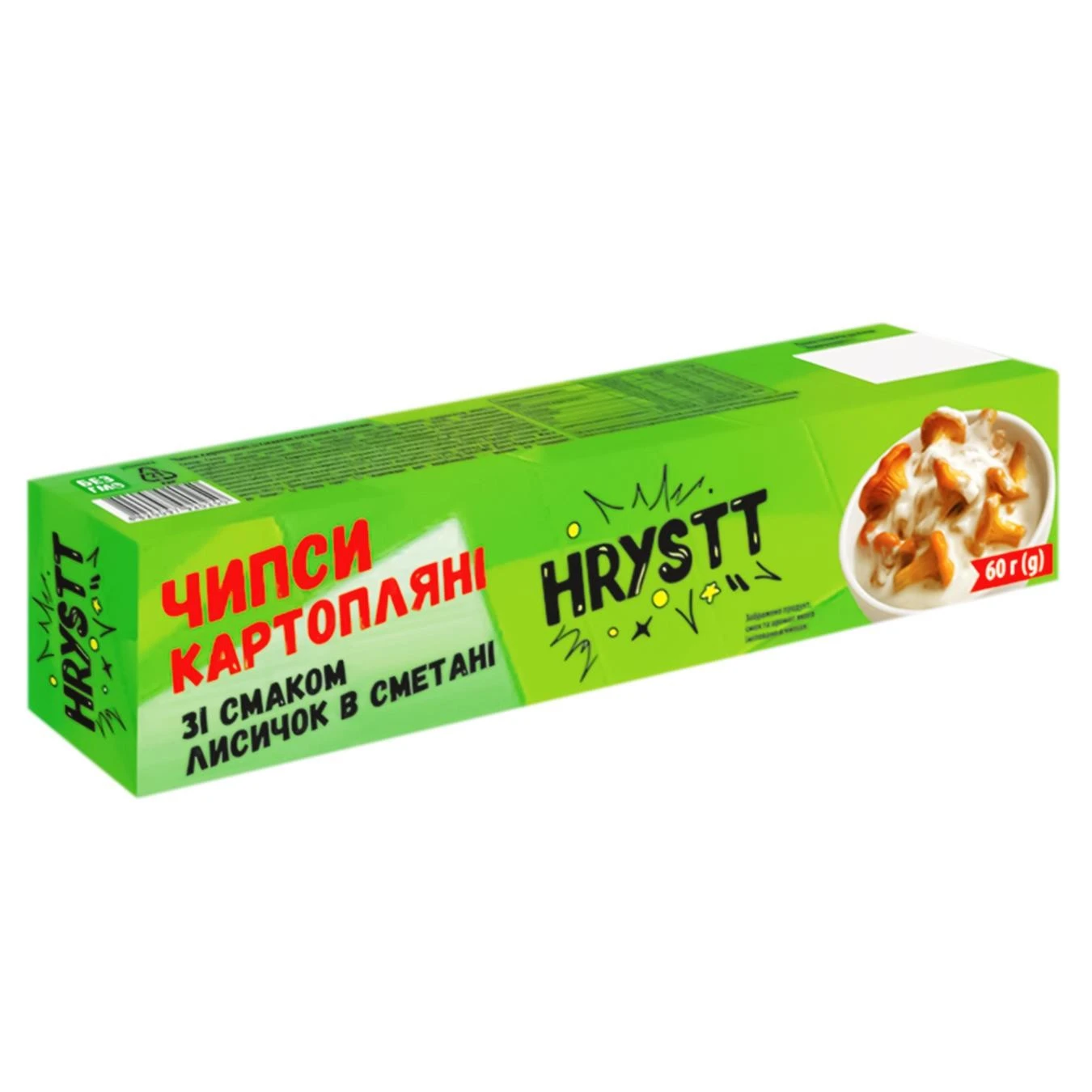 Чипсы картофельные со вкусом лисичек в сметане Hrystt, 60 г