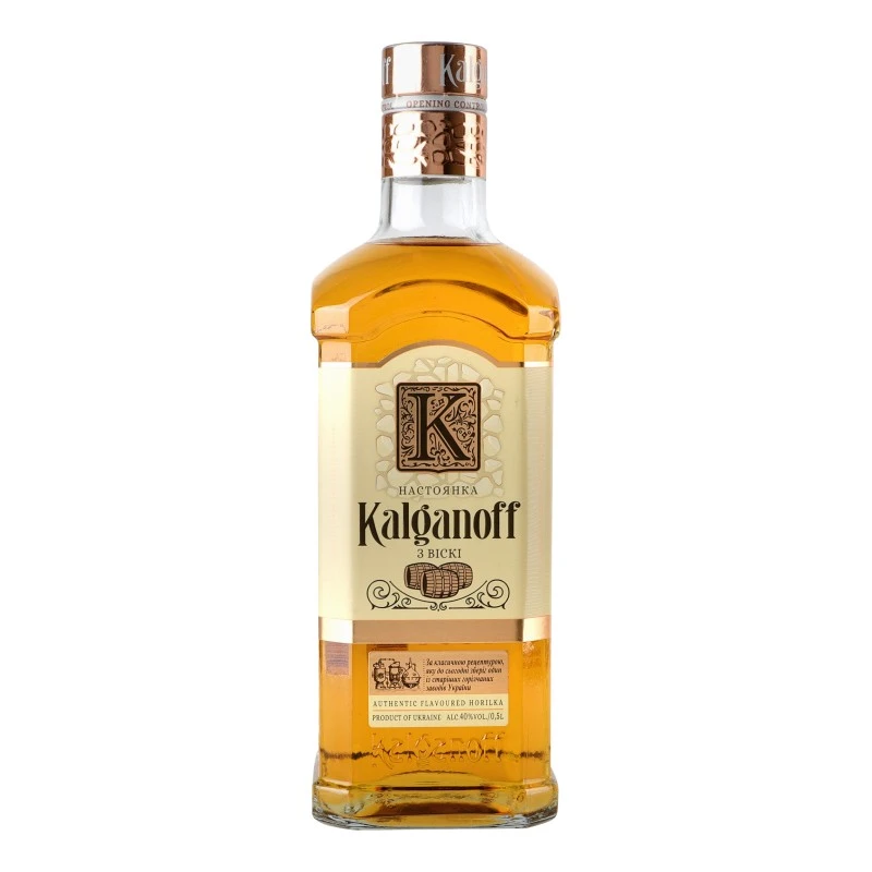 Настойка 40% с виски Kalganoff бут 0.5 л
