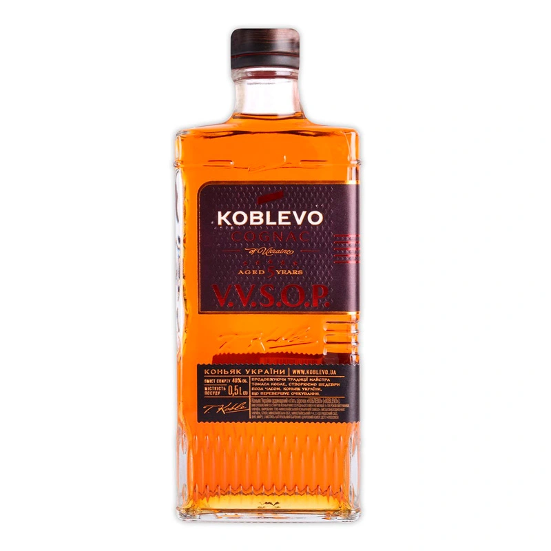 Коньяк 5 звезд Koblevo, 0.5 л