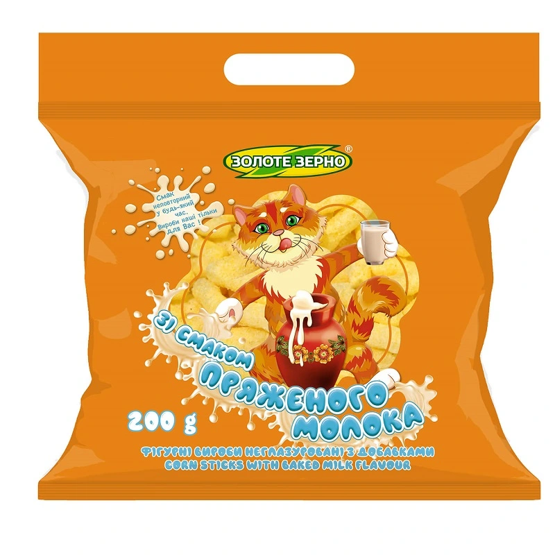 Кукурузные палочки со вкусом топленого молока Золоте зерно, 200 г