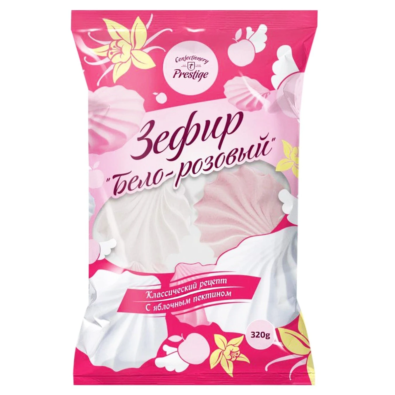 Зефир Бело-розовый Престиж, 300 г