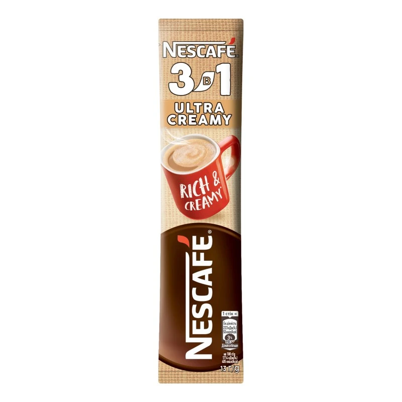 Напиток кофейный растворимый 3в1 Ultra Creamy Nescafe, 13 г