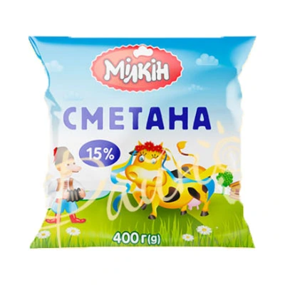 Сметана 15% Milkin, 400 г
