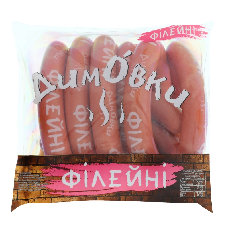 Сосиски Филейные 1/с Дымовки
