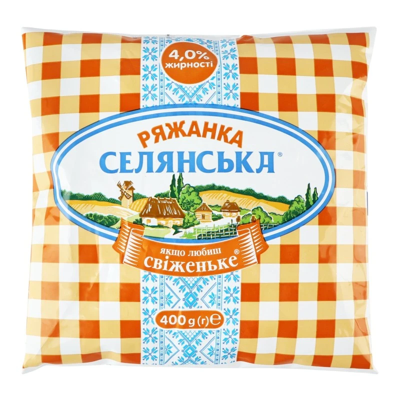 Ряженка 4% Селянська, 400 г