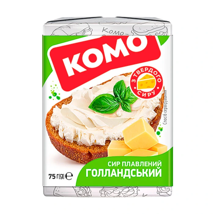 Сыр плавленый 35% Голландский Комо, 75 г