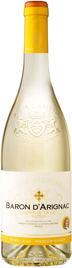 Вино белое полусладкое Blanc Baron d'Arignac, 0.75 л