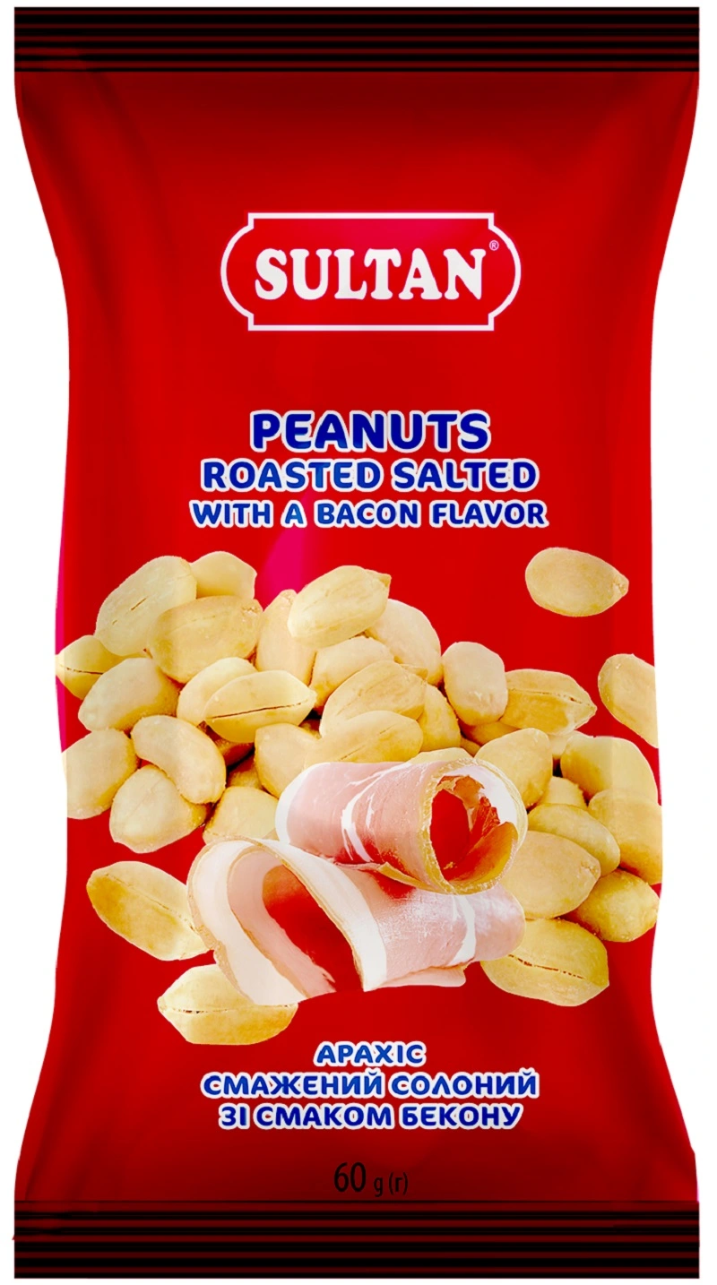 Арахис жареный со вкусом бекона Султан, 60 г