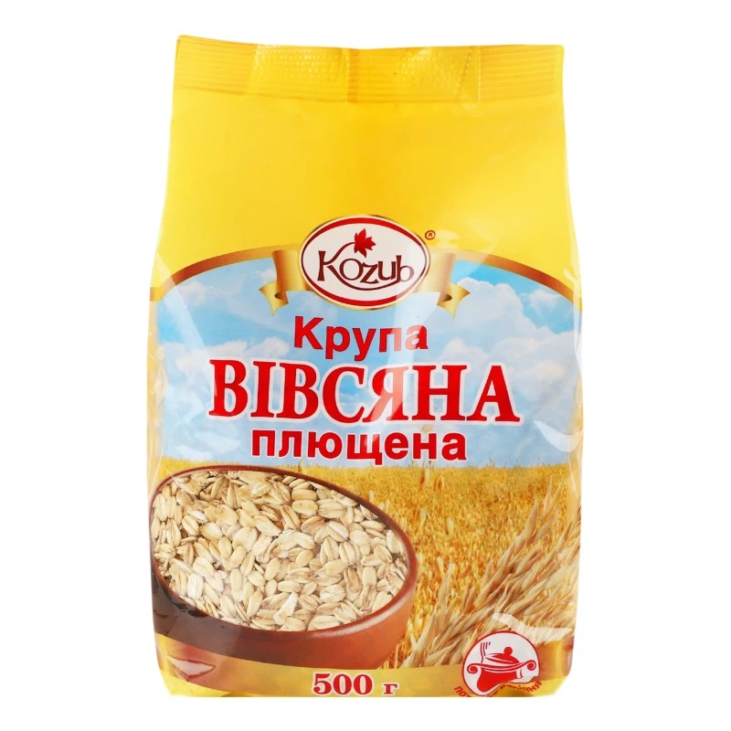 Крупа овсяная плющеная в пакете  Козуб, 500 г