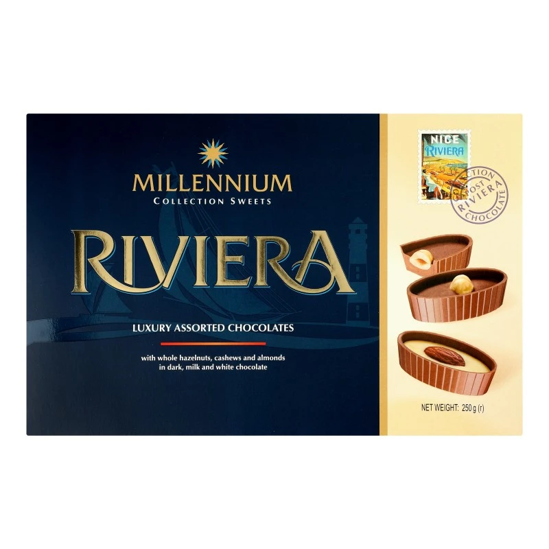 Конфеты шоколадные ассорти Riviera Millennium, 250 г