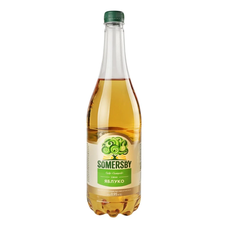 Cидр сладкий Яблоко Somersby, 0.95 л