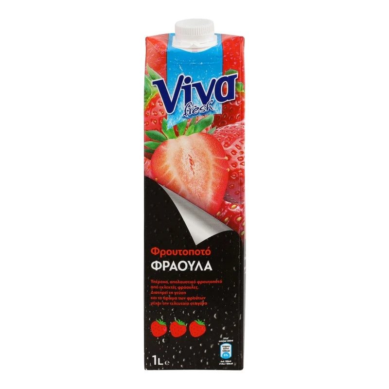 Напиток соковый клубничный Viva Fresh, 1 л