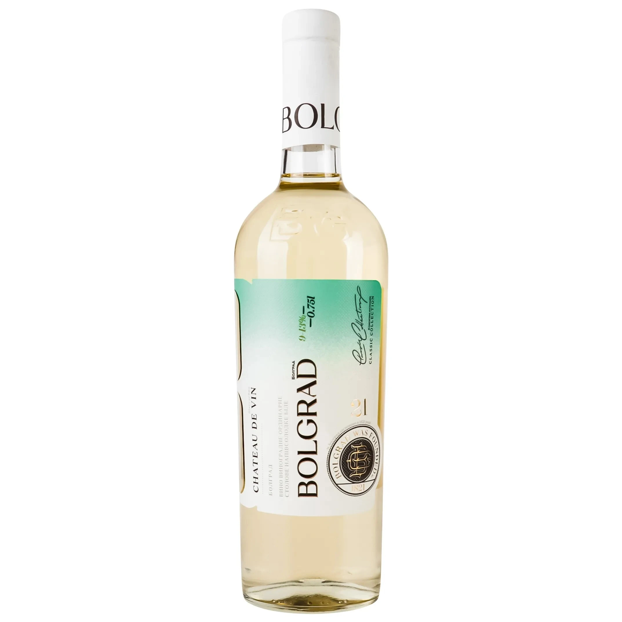 Вино белое полусладкое Шато де Вин Bolgrad, 0.75 л