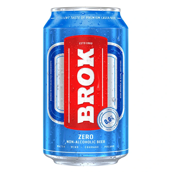 Пиво светлое б/а ж/б Brok, 0.33 л