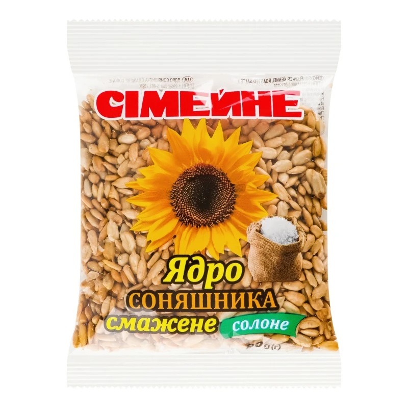 Семечки жареные солёные Семейные, 90 г