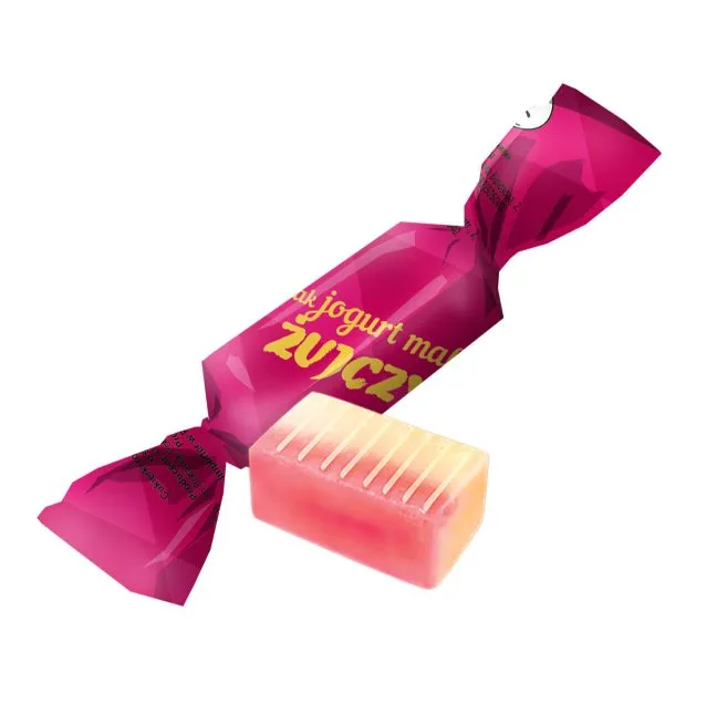 Карамель Жуйчики со вкусом йогурта и малины Доминик