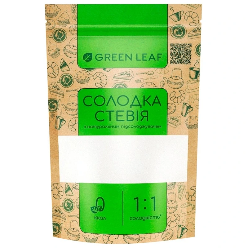 Стевия сладкая 1:1 Green Leaf, 250г