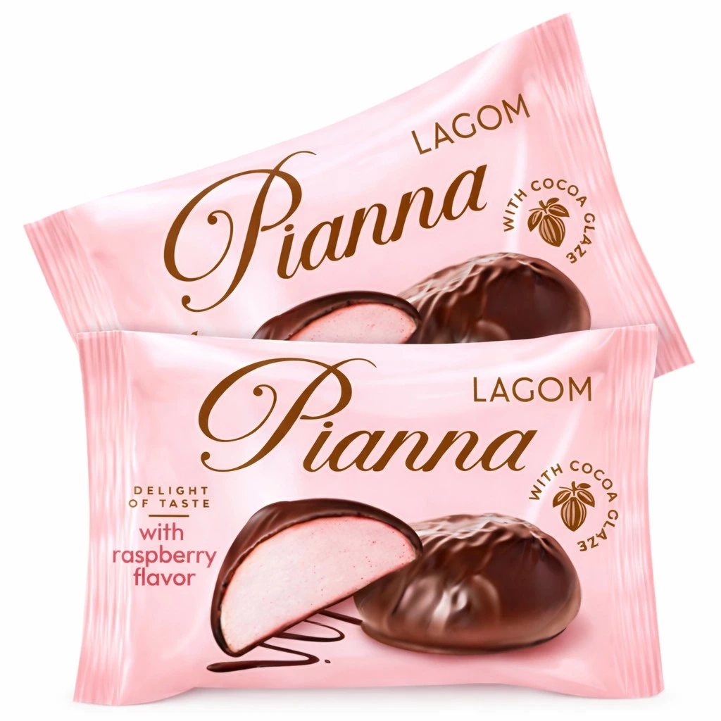 Конфеты глазированные Pianna с ароматом малины ТМ Lagom, 100 г