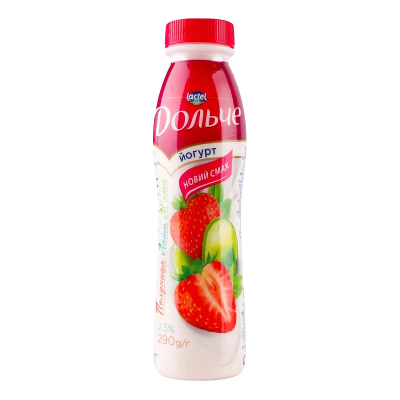 Йогурт 2.5% Клубника-лайм-мята Дольче, 290 г