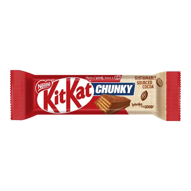 Вафли в молочном шоколаде Chunku KitKat, 40 г