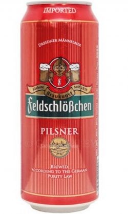 Пиво светлое Feldschlobchen pilsner, 0.5 л ж/б