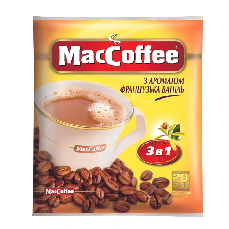 Напиток кофейный растворимый 3в1 Французская ваниль MacCoffee, 18 г