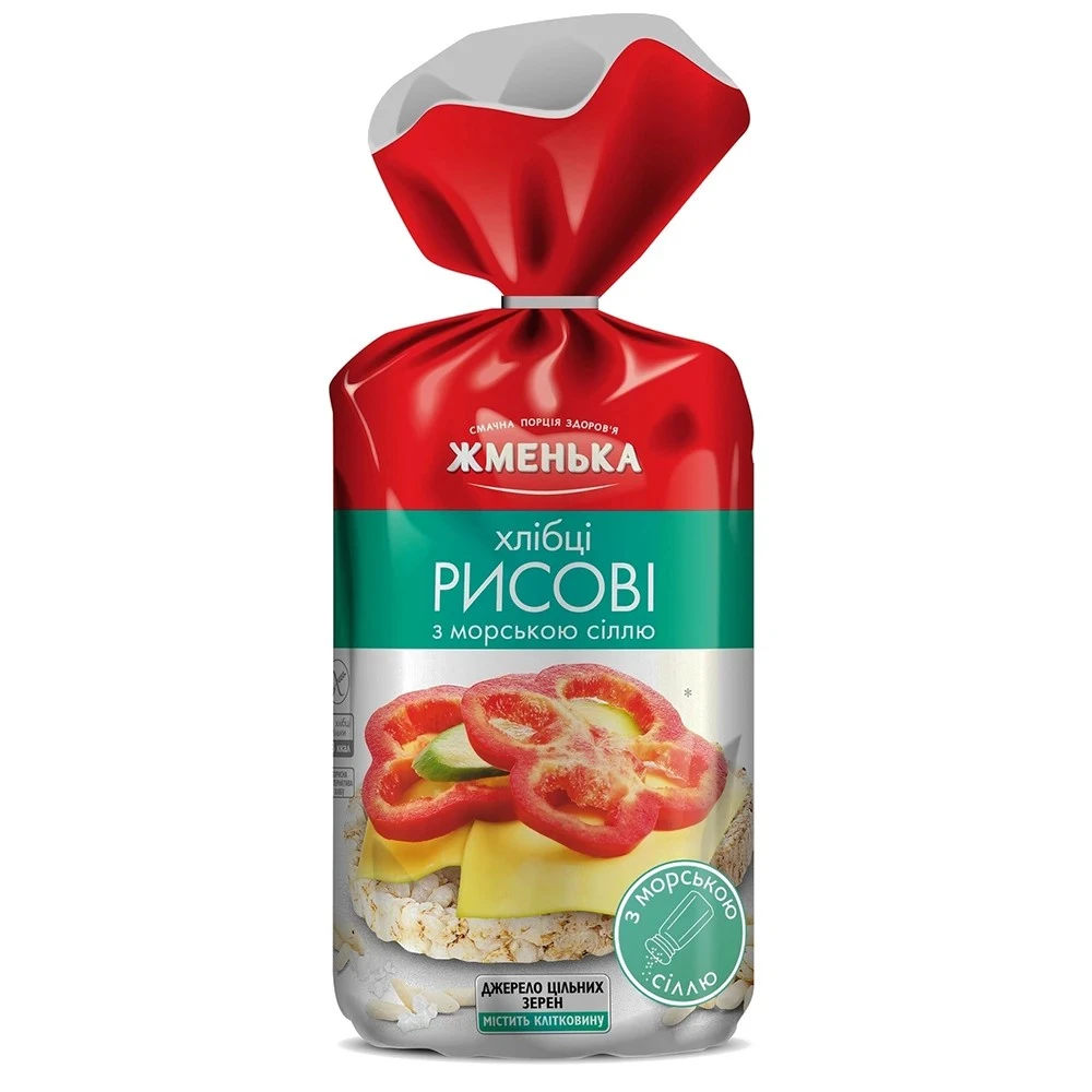 Хлебцы рисовые с морской солью Жменька, 100 г