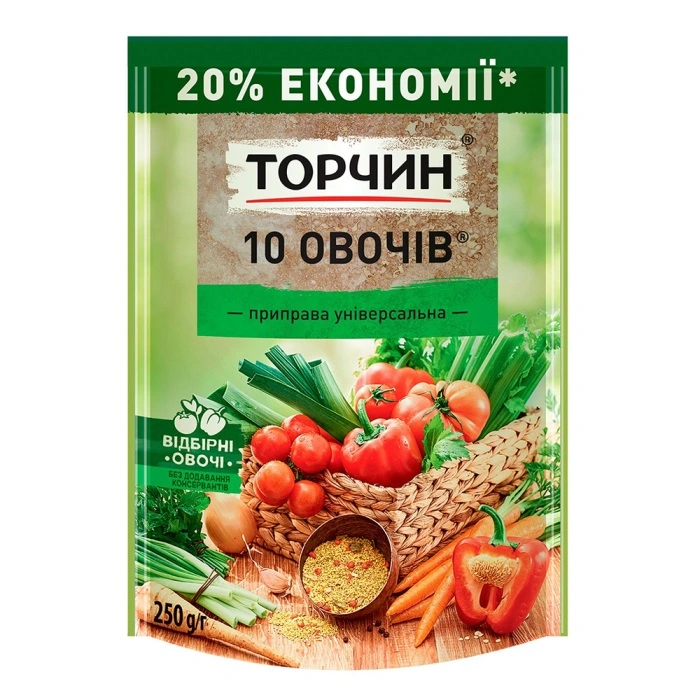 Приправа 10 овощей Торчин, 250 г