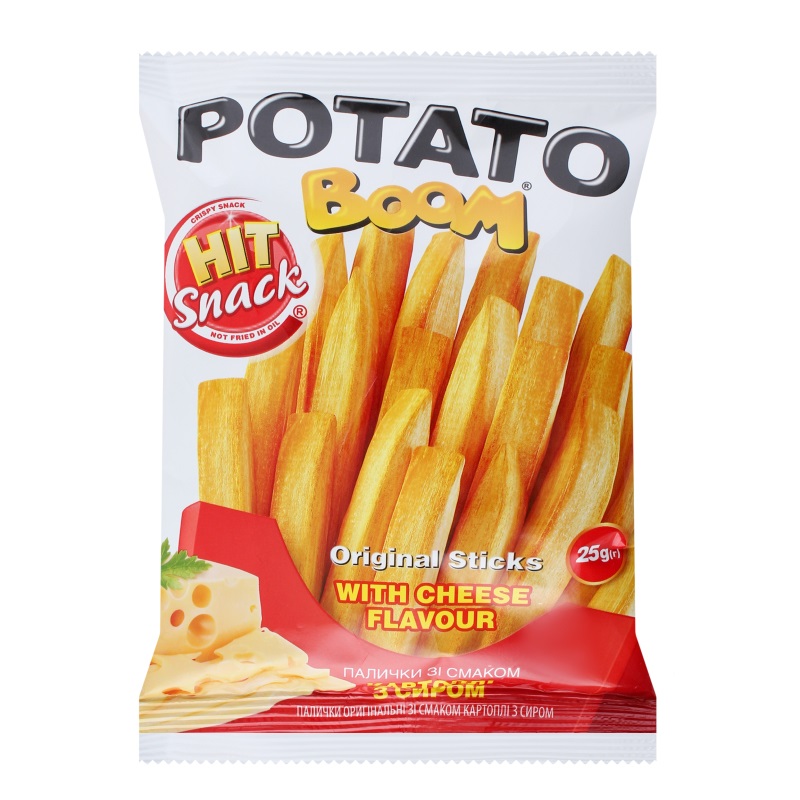Палочки оригинальные со вкусом картофеля с сыром Potato Boom, 25 г