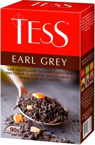Чай черный листовой Tess Earl Grey, 90 г