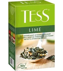 Чай зеленый листовой Tess Lime, 90 г